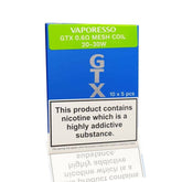 Vaporesso GTX 20 to 30W 0.6Ω Mesh Replacement Coils